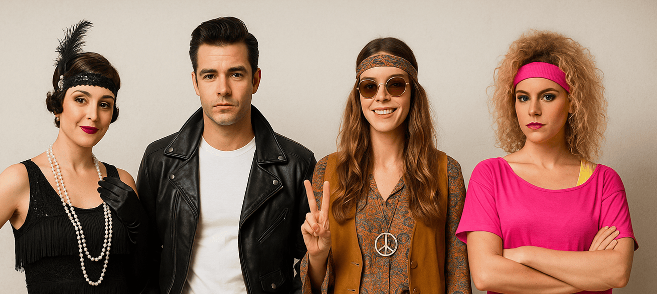 Disfraces de Décadas: Viaja en el Tiempo con Estilo