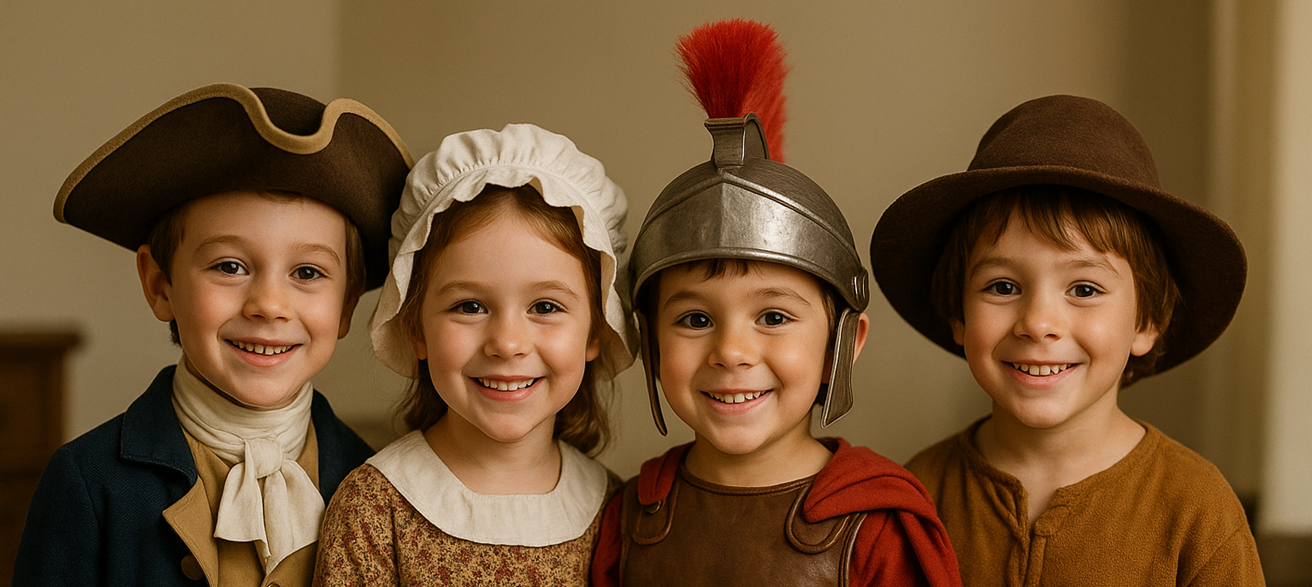 Aventuras de otra época: Ideas para trajes históricos infantiles