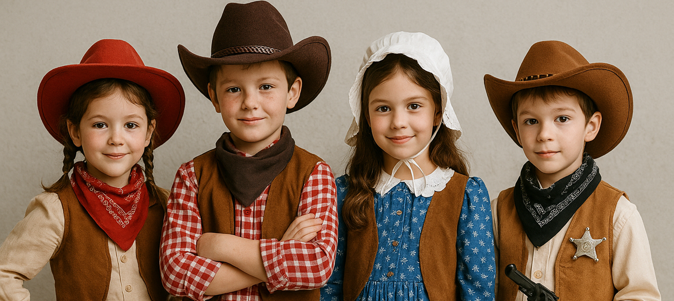 Disfraces del Salvaje Oeste para Niños: ¡Diversión, Aventura y Mucha Imaginación para los mas pequeños! .