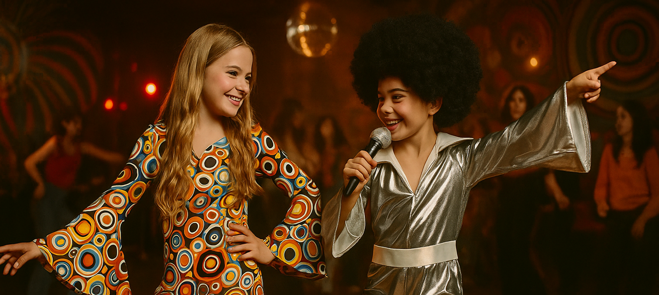 Disfraces Años 70 para Niñas: ¡Revive la Década Más Divertida