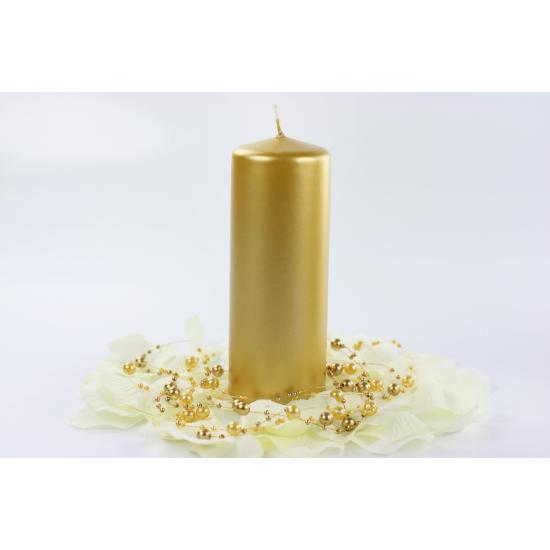 1 vela dorada (15x6 cm) 1 vela dorada (15x6 cm)
