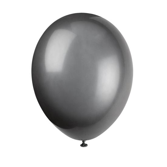 10 globos color negro (30 cm) - Línea Colores Básicos 10 globos color negro (30 cm) - Línea Colores Básicos