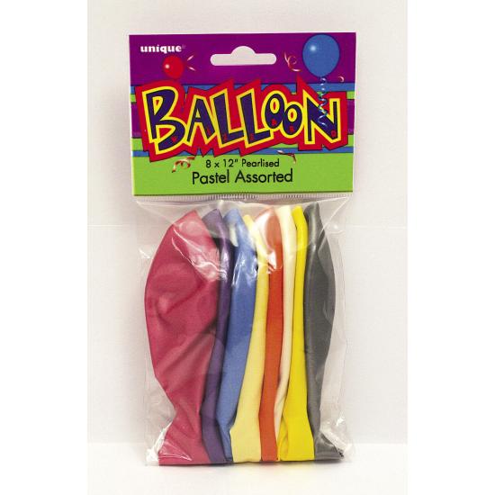 10 globos colores pastel variados (30 cm) - Línea Colores Básicos 10 globos colores pastel variados (30 cm) - Línea Colores Básicos