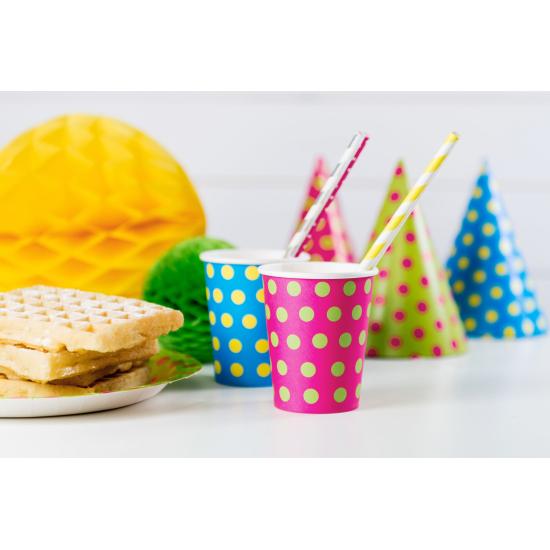 10 pajitas amarillas de papel - Aloha 10 pajitas amarillas de papel - Aloha