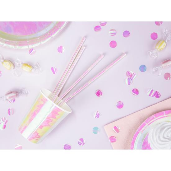 10 pajitas iridiscentes de papel - Iridescent 10 pajitas iridiscentes de papel - Iridescent