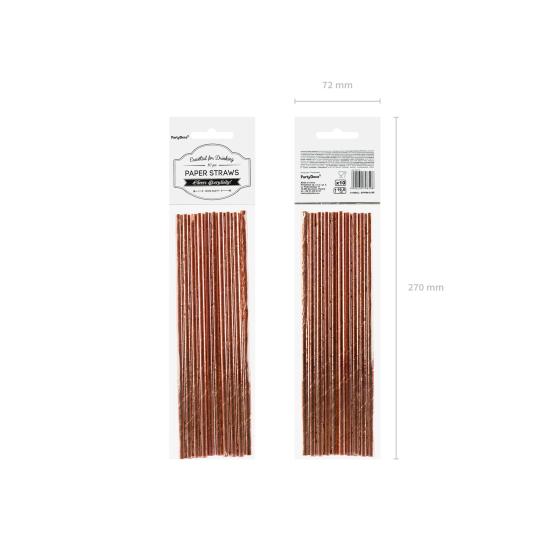 10 pajitas oro rosas de papel - Tropical Wedding 10 pajitas oro rosas de papel - Tropical Wedding