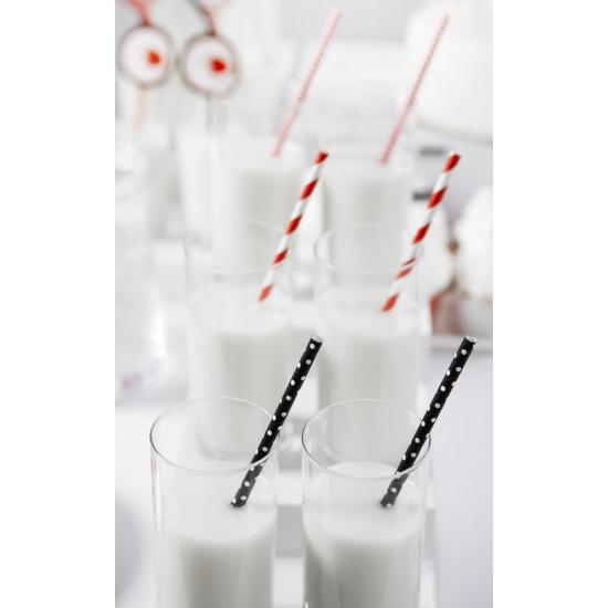 10 pajitas rojas con rayas blancas de papel - Pirates Party 10 pajitas rojas con rayas blancas de papel - Pirates Party