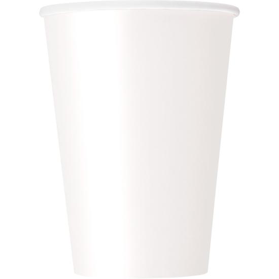 10 vasos grandes color blanco - Línea Colores Básicos 10 vasos grandes color blanco - Línea Colores Básicos