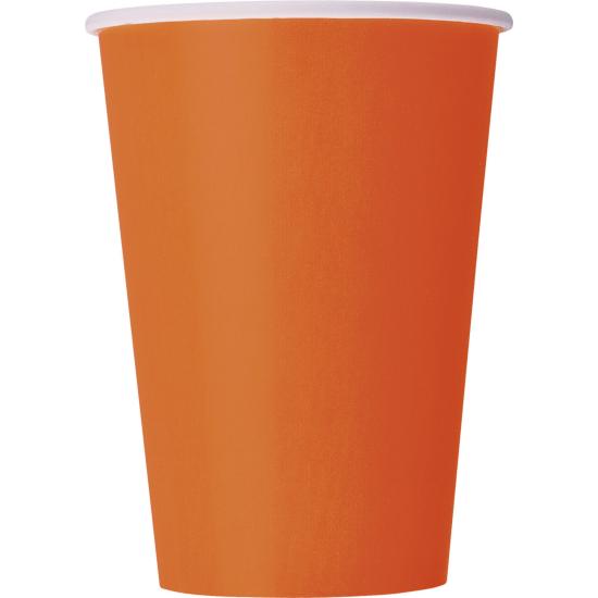 10 vasos grandes naranjas - Línea Colores Básicos 10 vasos grandes naranjas - Línea Colores Básicos