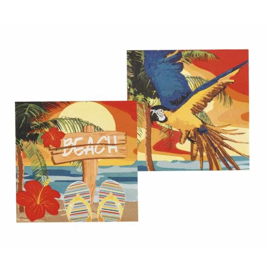 12 Servilletas De Playa 33x33cm 12 Servilletas De Playa 33x33cm