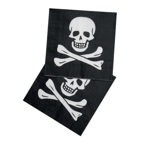 12 servilletas piratas (33x33 cm) 12 servilletas piratas (33x33 cm)