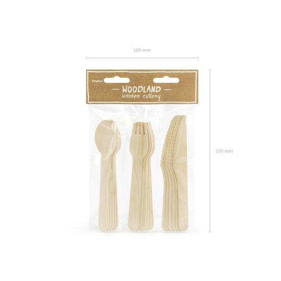 18 cubiertos de madera - Woodland 18 cubiertos de madera - Woodland