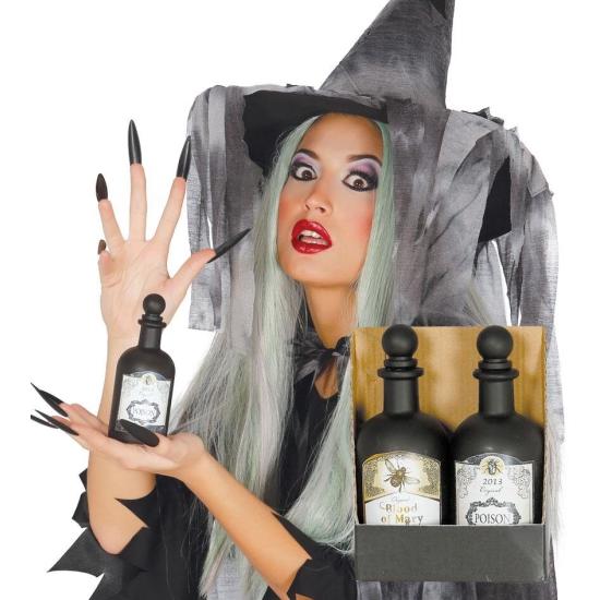 2 botellas Veneno bruja 14 cms. 2 botellas Veneno bruja 14 cms.