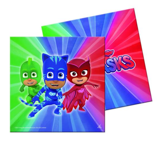 20 servilletas PJ Masks (33x33 cm) 20 servilletas PJ Masks (33x33 cm)