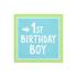 20 servilletas azules "1st Birthday Boy" de papel (33x33 cm) - 1st Birthday