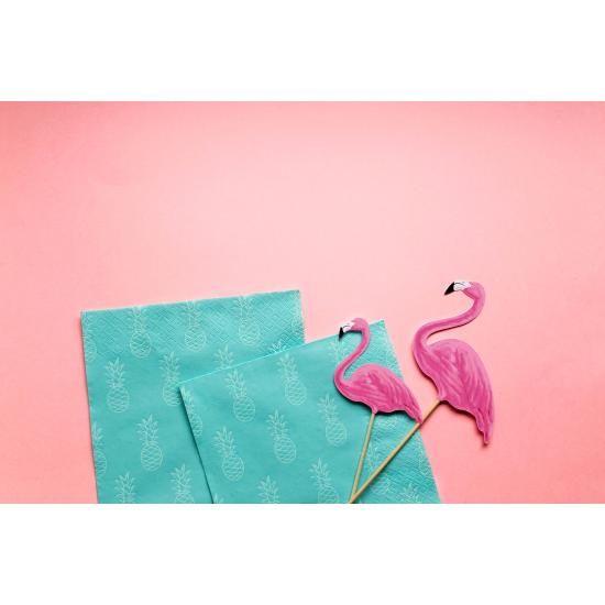 20 servilletas azules con piñas (33x33cm) - Aloha Turquoise 20 servilletas azules con piñas (33x33cm) - Aloha Turquoise