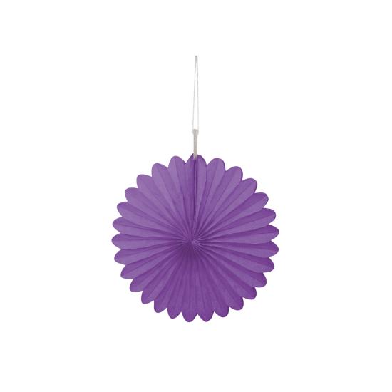 3 Abanicos de papel decorativos morados (15,2 cm) - Línea Colores Básicos 3 Abanicos de papel decorativos morados (15,2 cm) - Línea Colores Básicos
