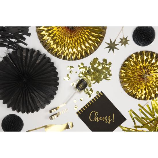 3 Abanicos de papel decorativos negros (20-30-40 cm) 3 Abanicos de papel decorativos negros (20-30-40 cm)