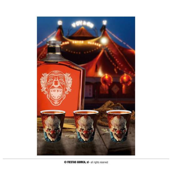 3 Chupitos Payasos Diabólicos 5 x 6 cms 3 Chupitos Payasos Diabólicos 5 x 6 cms