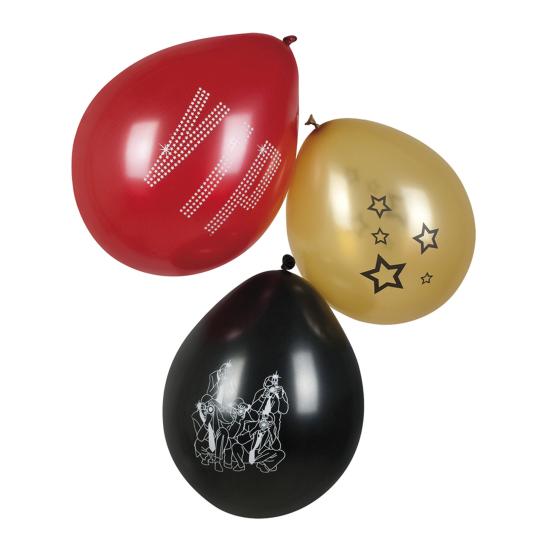 3 globos para fiesta VIP colores surtidos (25 cm) - Elegant Collection 3 globos para fiesta VIP colores surtidos (25 cm) - Elegant Collection