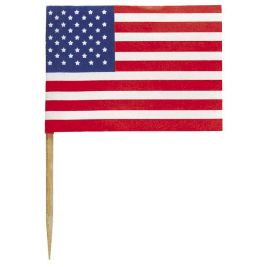30 toppers decorativos Bandera de USA - American Party 30 toppers decorativos Bandera de USA - American Party
