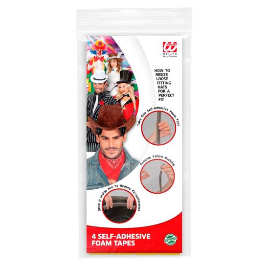 4 CINTAS DE ESPUMA AUTOADHESIVOS" para arreglar sombreros suelto 4 CINTAS DE ESPUMA AUTOADHESIVOS" para arreglar sombreros suelto