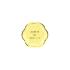 6 platos amarillo pastel con borde dorado "Always be positive" de papel (13 cm) - Yummy