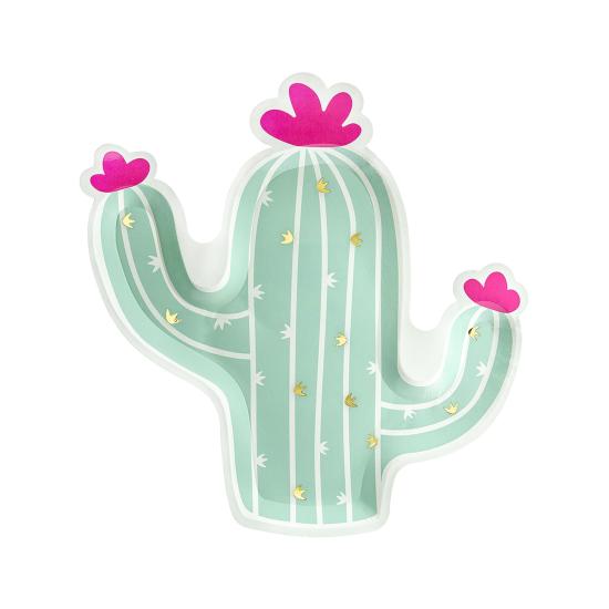 6 platos de cactus (23 cm) - Llama Party 6 platos de cactus (23 cm) - Llama Party