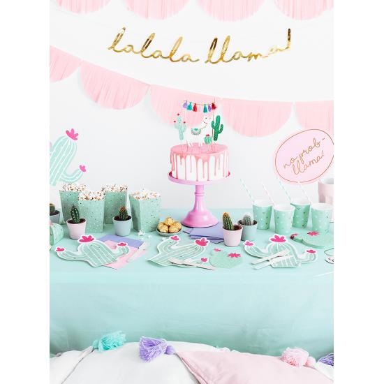 6 platos de cactus (23 cm) - Llama Party 6 platos de cactus (23 cm) - Llama Party