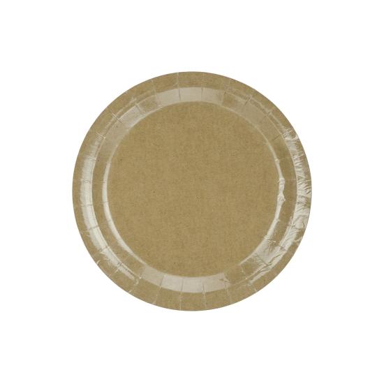 6 platos de papel Kraft - Natural Wedding (23 cm) 6 platos de papel Kraft - Natural Wedding (23 cm)