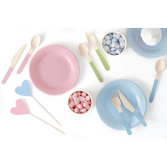 6 platos multicolor de papel (18 cm) - Pastelove 6 platos multicolor de papel (18 cm) - Pastelove