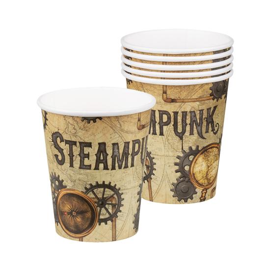 6 vasos Steampunk marrón - Steampunk Collection 6 vasos Steampunk marrón - Steampunk Collection