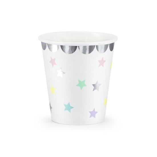 6 vasos con estrellas de colores - Unicorn Collection 6 vasos con estrellas de colores - Unicorn Collection