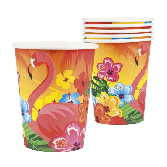 6 vasos flamenco Hawai - Hibiscus 6 vasos flamenco Hawai - Hibiscus