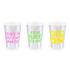 6 vasos holográficos con texto variado de papel - Electric Holo
