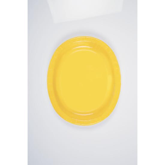 8 bandejas ovaladas amarillas - Línea Colores Básicos 8 bandejas ovaladas amarillas - Línea Colores Básicos