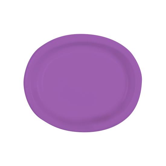 8 bandejas ovaladas morada - Línea Colores Básicos 8 bandejas ovaladas morada - Línea Colores Básicos