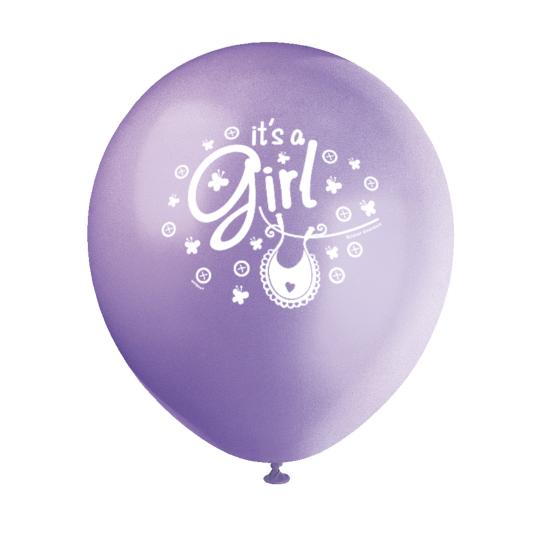 8 globos rosas (30 cm) - Pink Clothesline Baby Shower 8 globos rosas (30 cm) - Pink Clothesline Baby Shower