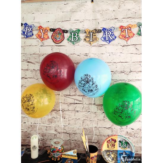 8 globos variados Harry Potter (30cm) - Hogwarts Houses 8 globos variados Harry Potter (30cm) - Hogwarts Houses