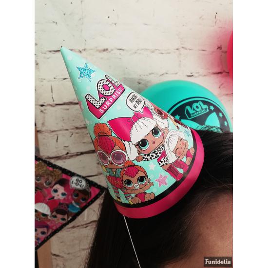 8 gorritos de cumpleaños LOL Surprise - LOL Friends 8 gorritos de cumpleaños LOL Surprise - LOL Friends