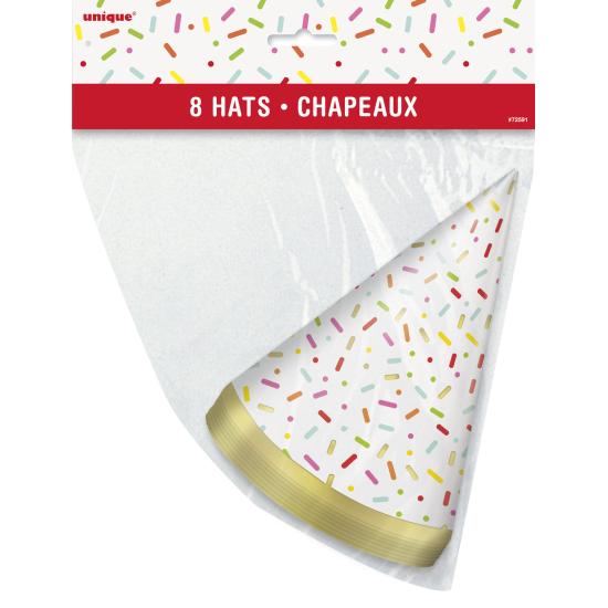 8 gorritos de fiesta - Donut Party 8 gorritos de fiesta - Donut Party