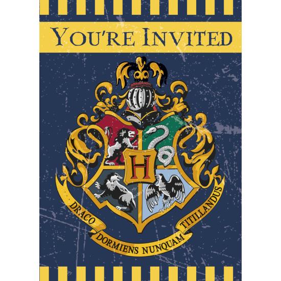 8 invitaciones Casas de Hogwarts - Harry Potter 8 invitaciones Casas de Hogwarts - Harry Potter