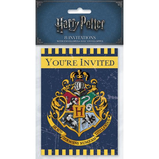8 invitaciones Casas de Hogwarts - Harry Potter 8 invitaciones Casas de Hogwarts - Harry Potter
