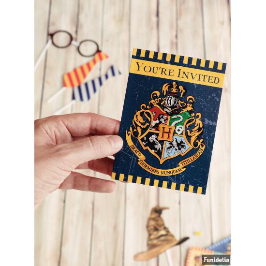 8 invitaciones Casas de Hogwarts - Harry Potter 8 invitaciones Casas de Hogwarts - Harry Potter