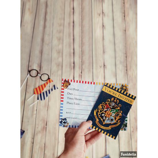 8 invitaciones Casas de Hogwarts - Harry Potter 8 invitaciones Casas de Hogwarts - Harry Potter