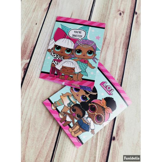 8 invitaciones LOL Surprise - LOL Friends 8 invitaciones LOL Surprise - LOL Friends