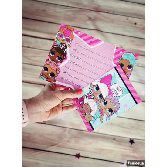 8 invitaciones LOL Surprise - LOL Friends 8 invitaciones LOL Surprise - LOL Friends