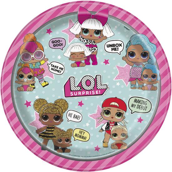 8 platos LOL Surprise (23cm) - LOL Friends 8 platos LOL Surprise (23cm) - LOL Friends