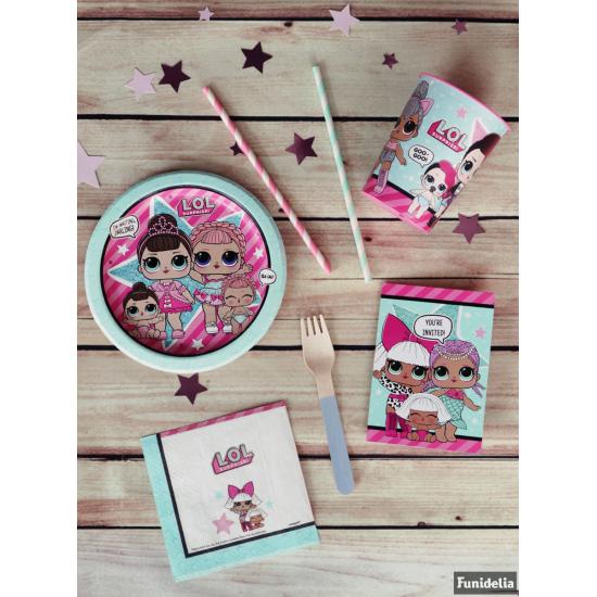 8 platos de postre LOL Surprise (18cm) - LOL Friends 8 platos de postre LOL Surprise (18cm) - LOL Friends
