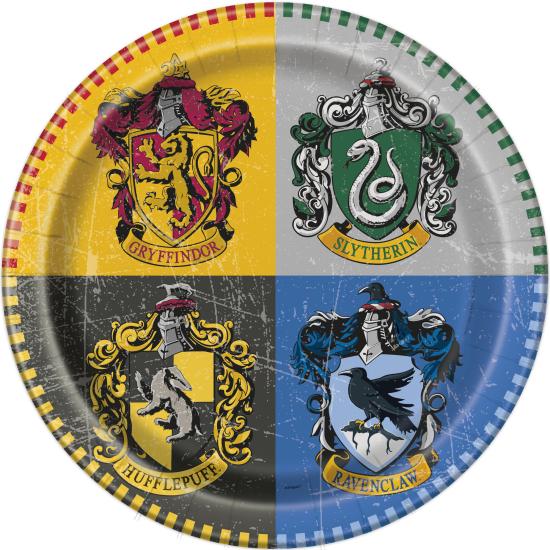 8 platos grandes Harry Potter (23cm) - Hogwarts Houses 8 platos grandes Harry Potter (23cm) - Hogwarts Houses